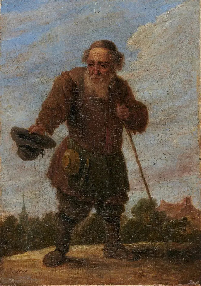 Un viejo mendigo - David Teniers el Joven