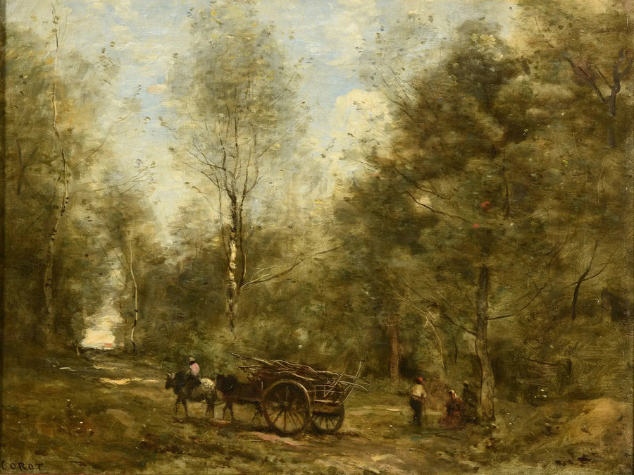 Un sendero en el bosque de Wagnonville - Jean-Baptiste Camille Corot