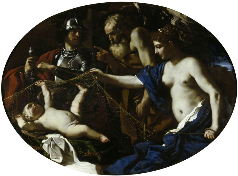 Una alegoría con Venus, Marte, Cupido y el Tiempo - Guercino