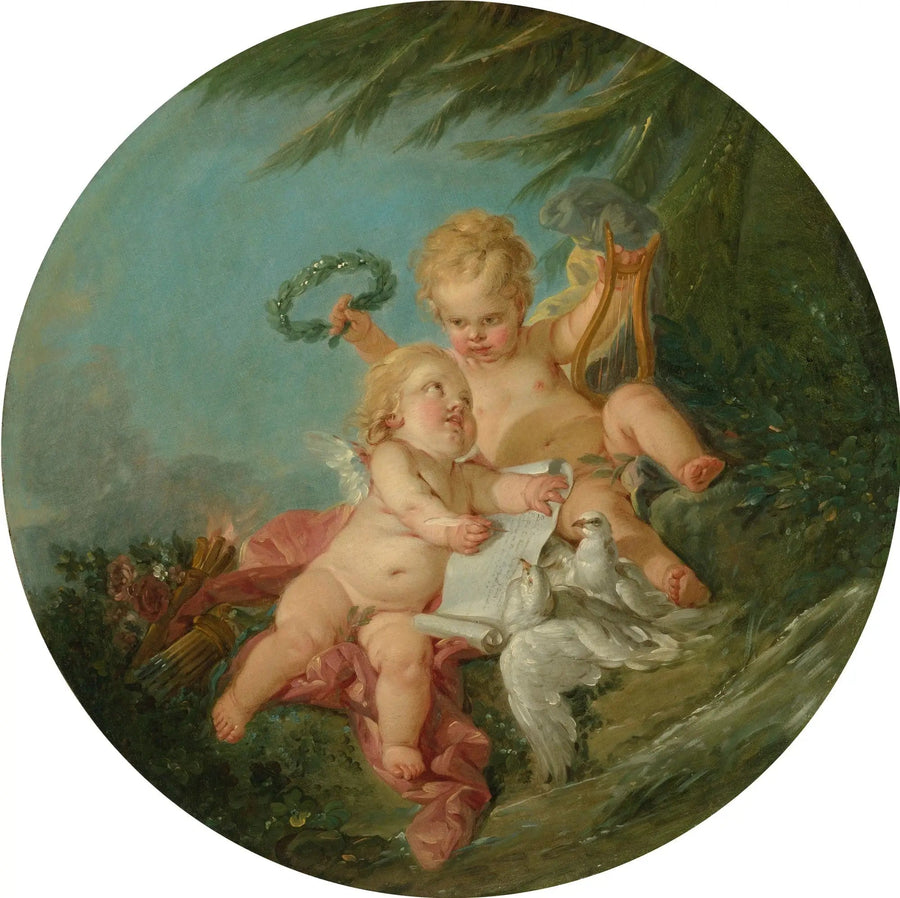 Una alegoría de la poesía - François Boucher