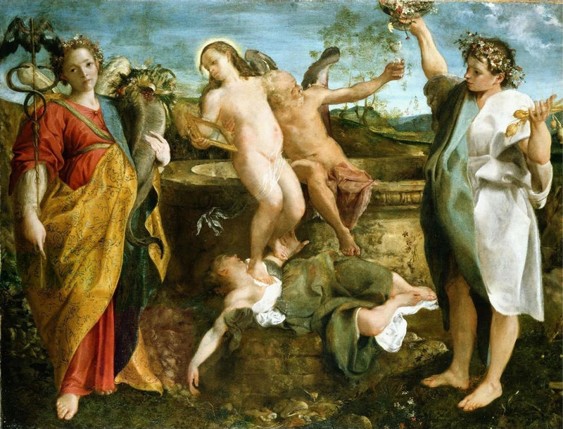 Una alegoría de la verdad y del tiempo - Annibale Carracci