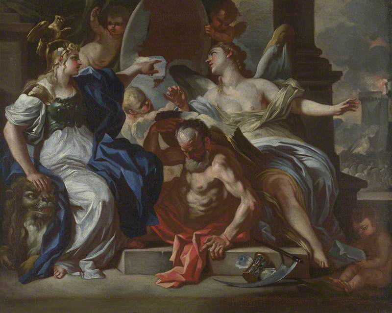 Una alegoría de Luis XIV - Francesco Solimena