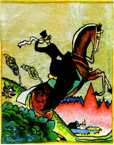 Una amazona - Vassily Kandinsky