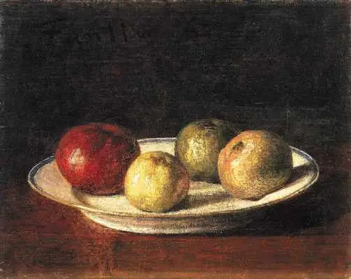 Un plato de manzanas - Henri Fantin-Latour