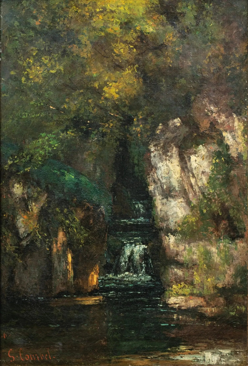 Una cascada cerca de Ornans - Gustave Courbet
