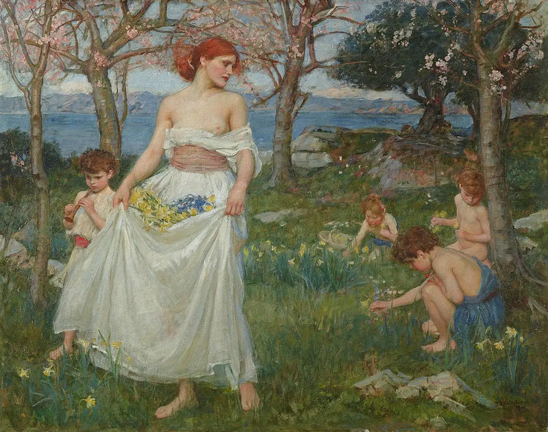 Una canción de primavera - John William Waterhouse