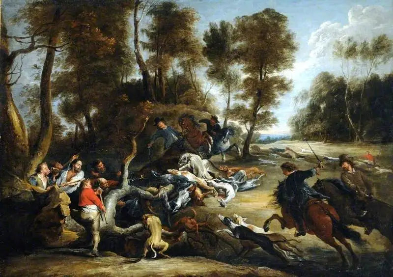 Una caza de jabalí - Peter Paul Rubens