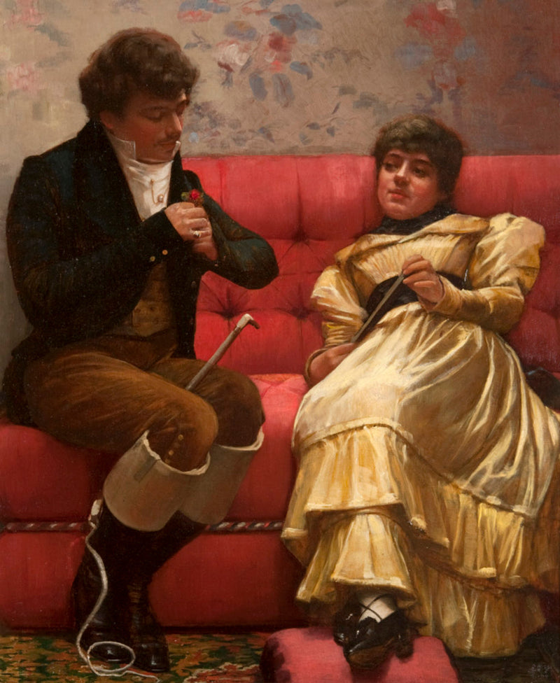 Una conquista, un corazón por una rosa - John Lavery