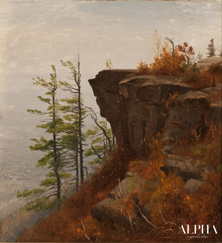 Une corniche dans les Catskills - Sanford Robinson Gifford - Reproductions de tableaux et peintures haut de gamme