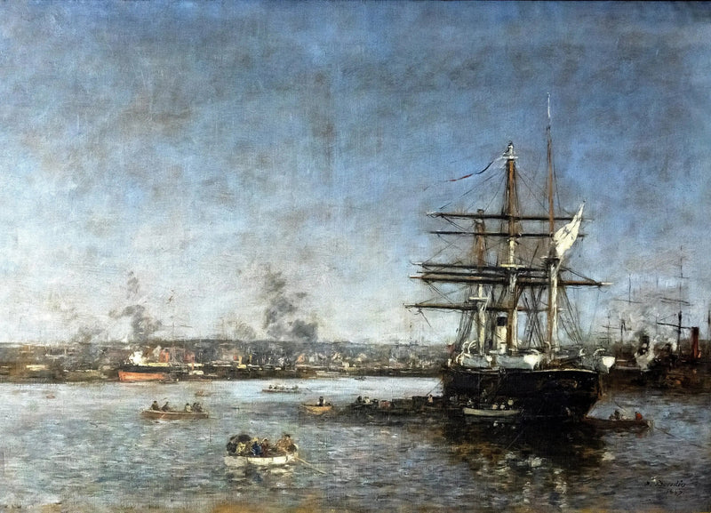 Una corbeta rusa en la cuenca del Eure: El Havre - Eugène Boudin