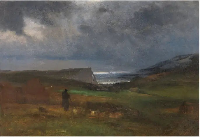 Una costa, por la tarde - George Inness