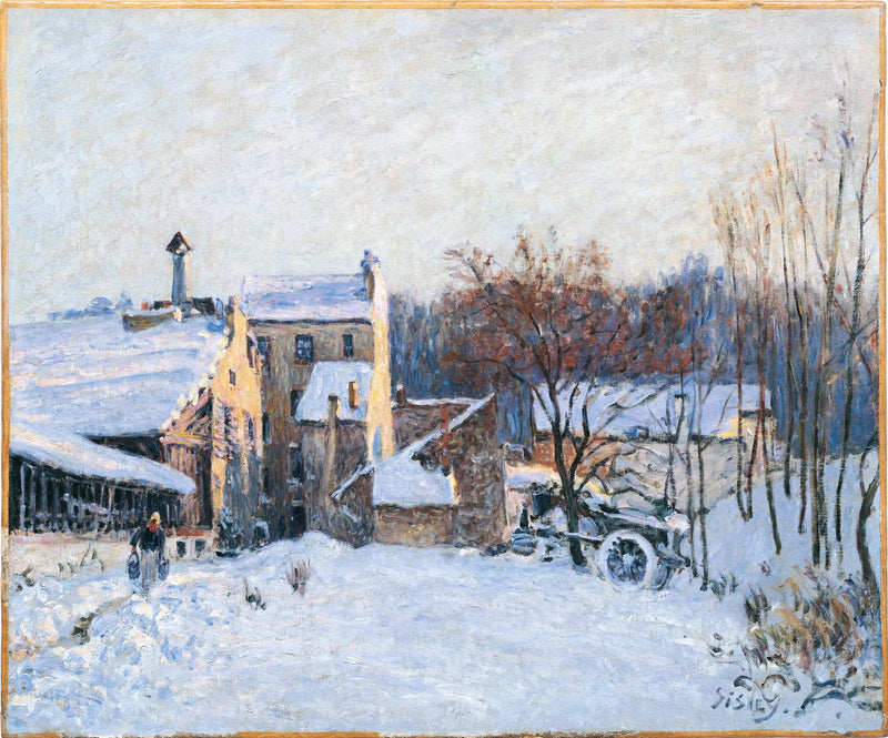 Un patio en Chaville - Alfred Sisley