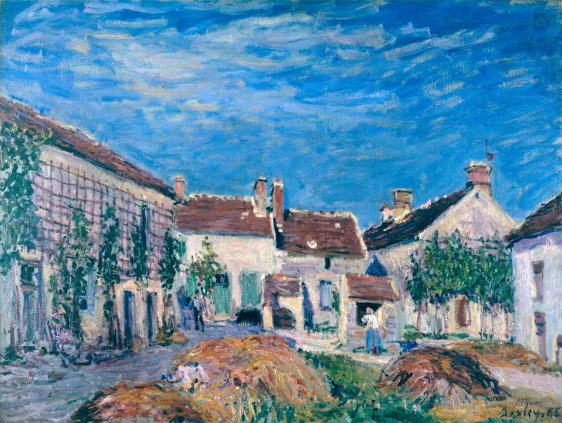 Un patio en los Sablons - Alfred Sisley
