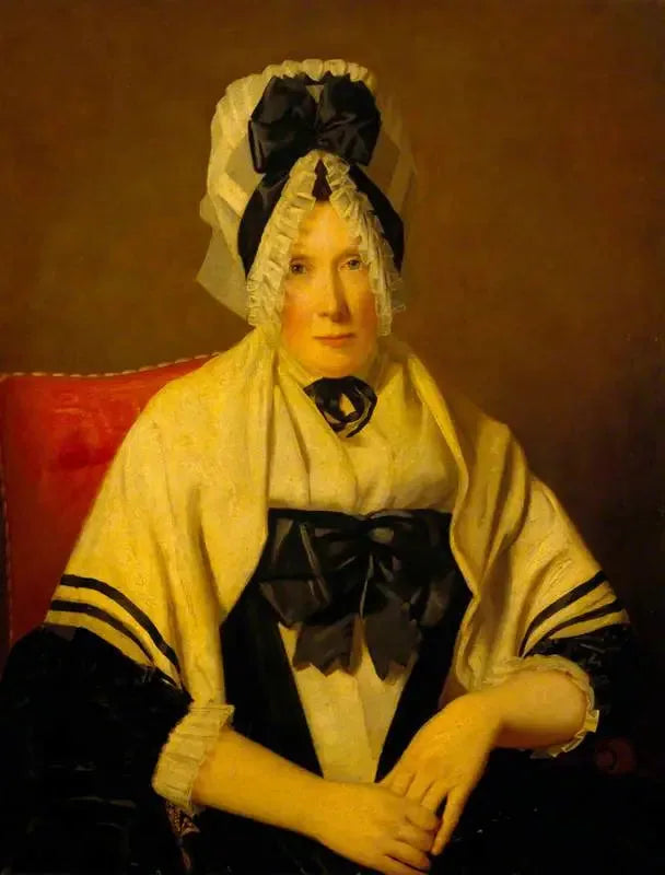 Una dama con un sombrero de encaje (quizás Ann Edgar, Lady Raeburn) - Henry Raeburn