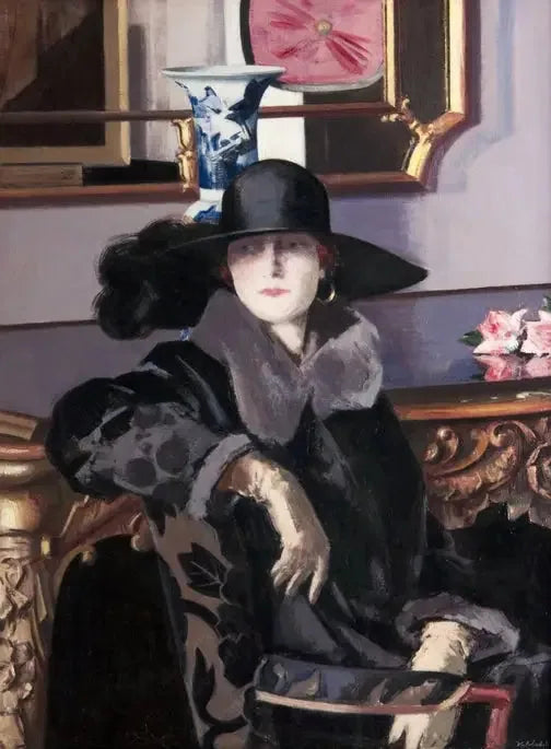 Una dama en negro - Francis Cadell