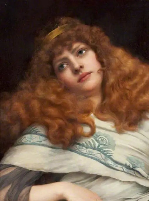 Une dame - John William Godward image 1 copie de tableau peinte à la main