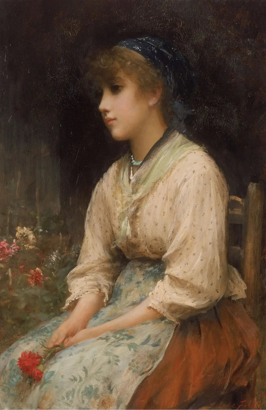 Una dama de honor veneciana - Luke Fildes