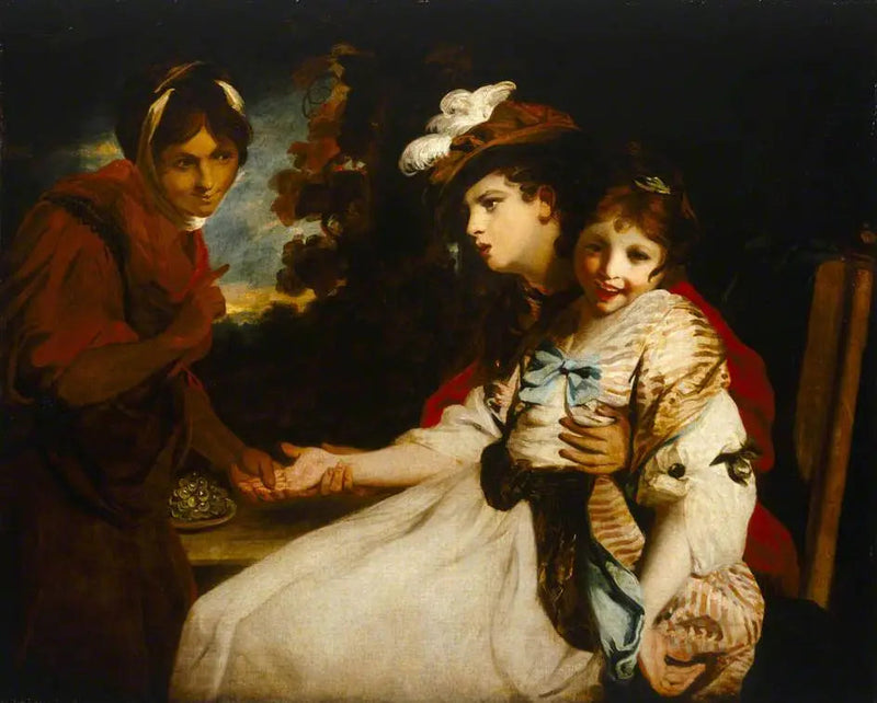 Una adivina de la buena suerte - Joshua Reynolds