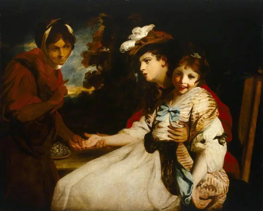 Una adivina de la buena suerte - Joshua Reynolds