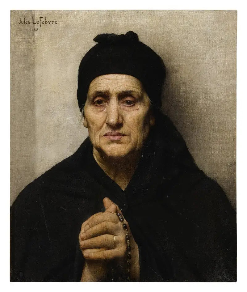 Una mujer griega mayor - Jules Lefebvre