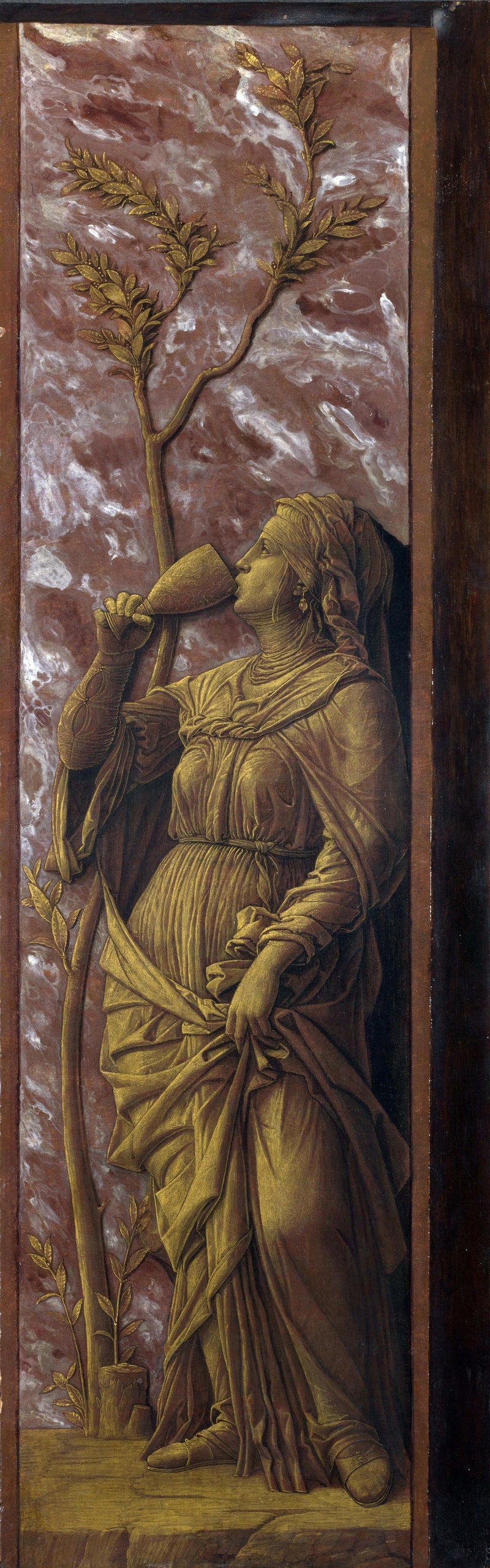 Una mujer que bebe - Andrea Mantegna