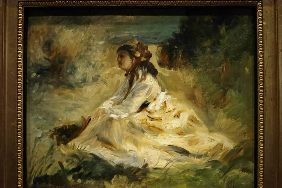 Una mujer en la hierba (Lise Tréhot) - Pierre-Auguste Renoir