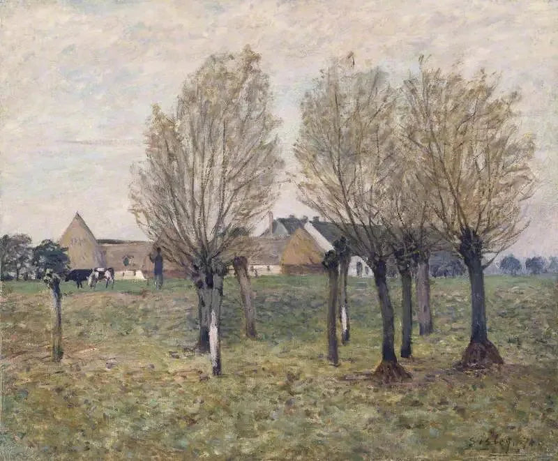 Una granja normanda - Alfred Sisley