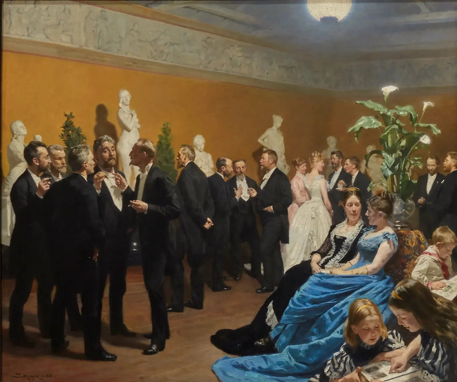 Una fiesta en la Glyptoteket - Peder Severin Krøyer