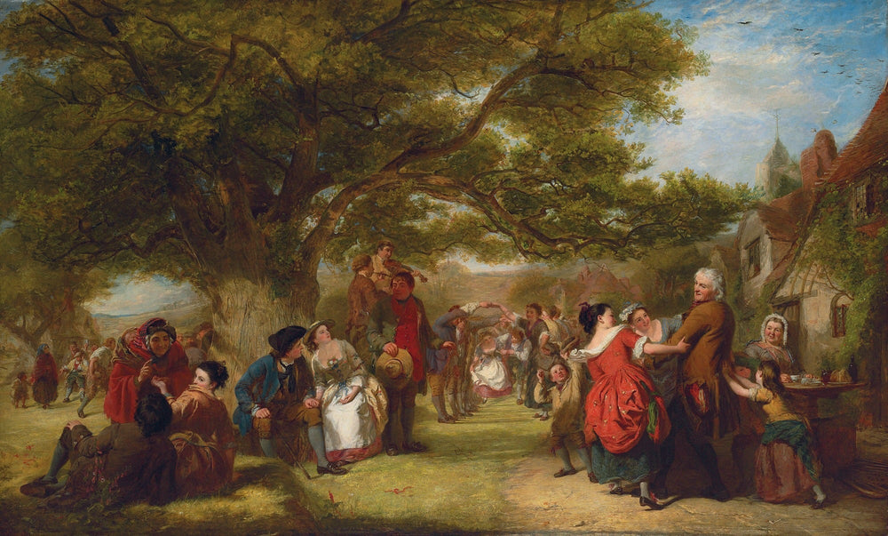 Une fête anglaise il y a cent ans - William Powell Frith image 1 reproduction artisanale de tableau