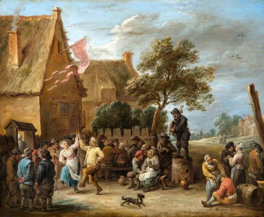 Una fiesta del pueblo en el día de San Jorge - David Teniers el Joven