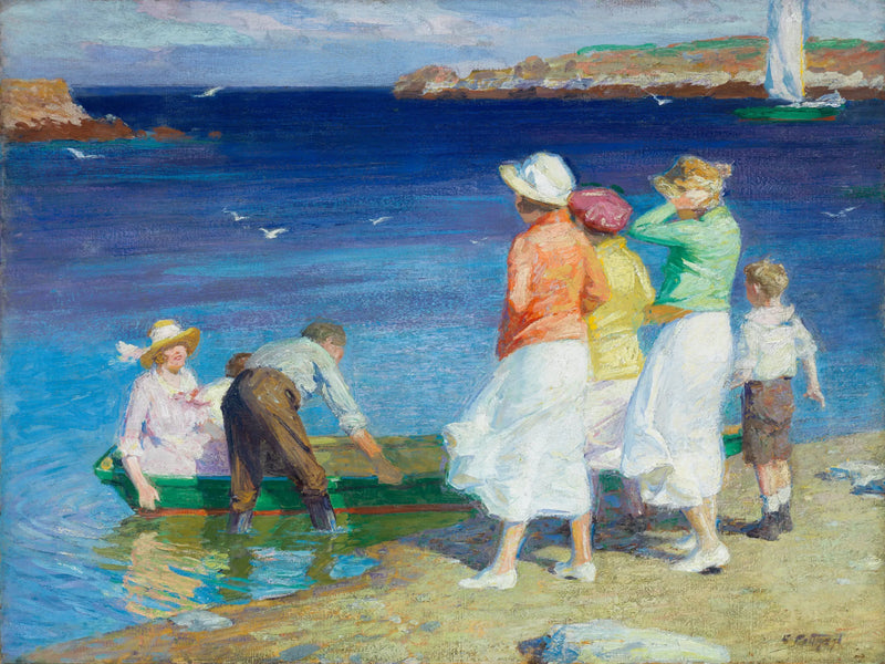 Una fiesta de vela (Partir en velero) - Edward Henry Potthast