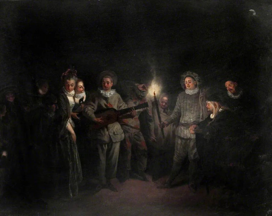 Una fiesta musical (El amor en el teatro italiano) - Antoine Watteau
