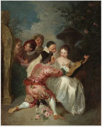 Una fiesta musical (El Narrador) - Antoine Watteau