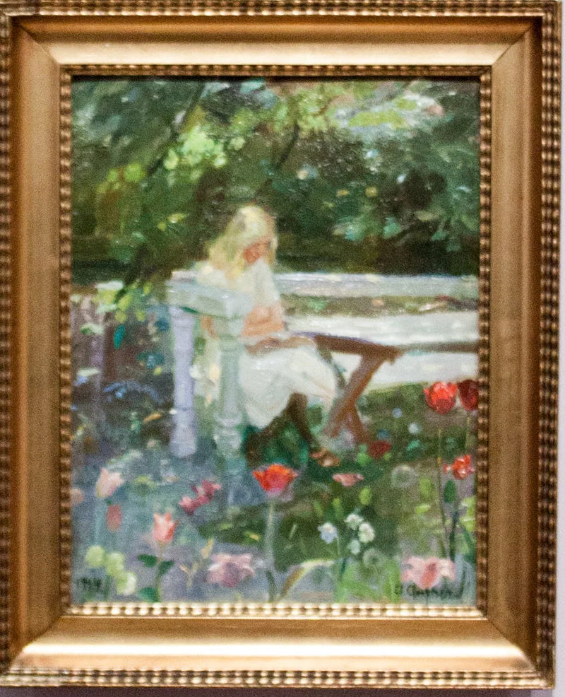 Una niña en el jardín en verano - Anna Ancher