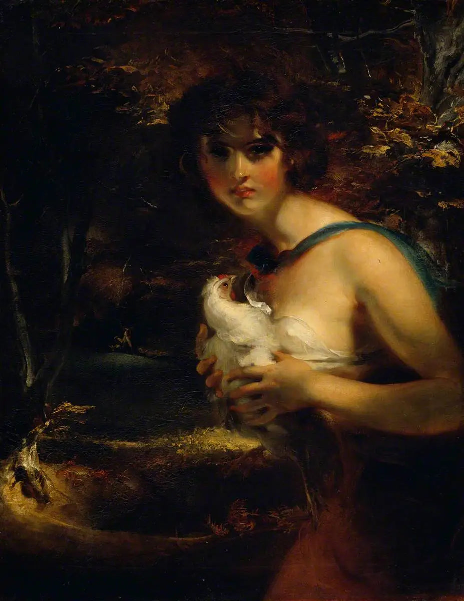 Une fille gitane - Thomas Lawrence image 1 reproduction artisanale de tableau