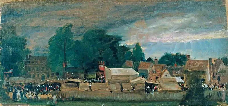 Una feria del pueblo (probablemente en East Bergholt) - John Constable