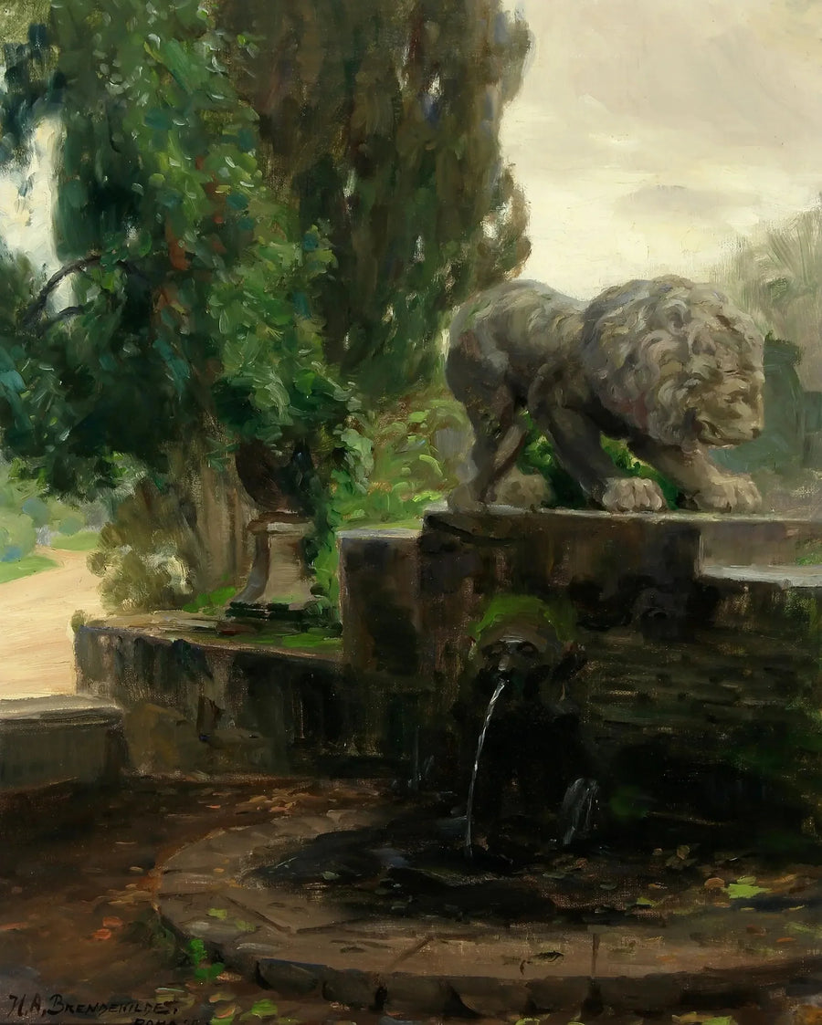 Una fuente en Roma - H. A. Brendekilde
