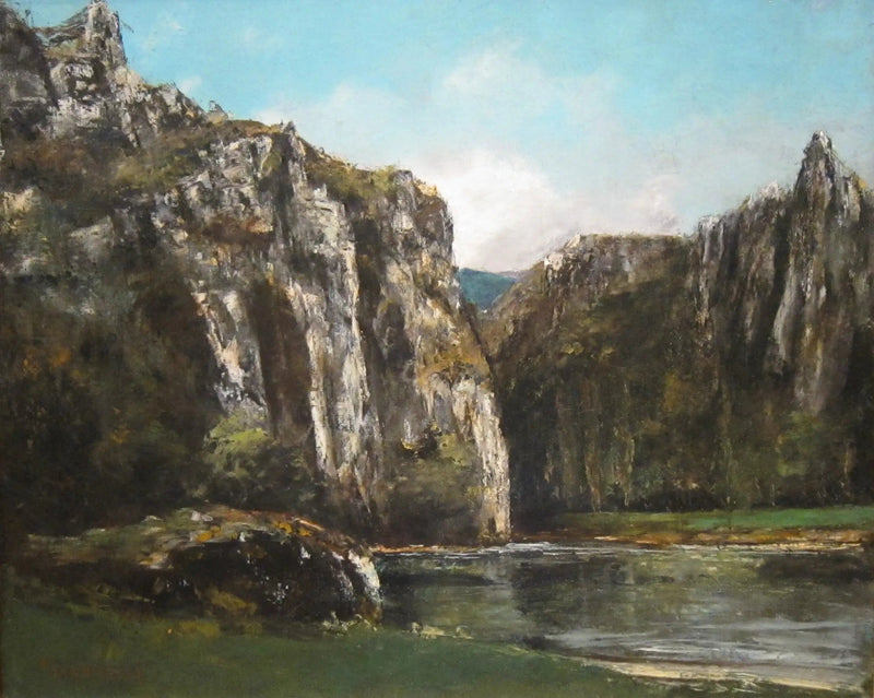 Una garganta en el Jura - Gustave Courbet
