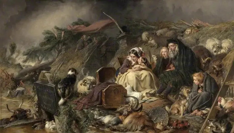 Una inundación en las tierras altas - Edwin Henry Landseer