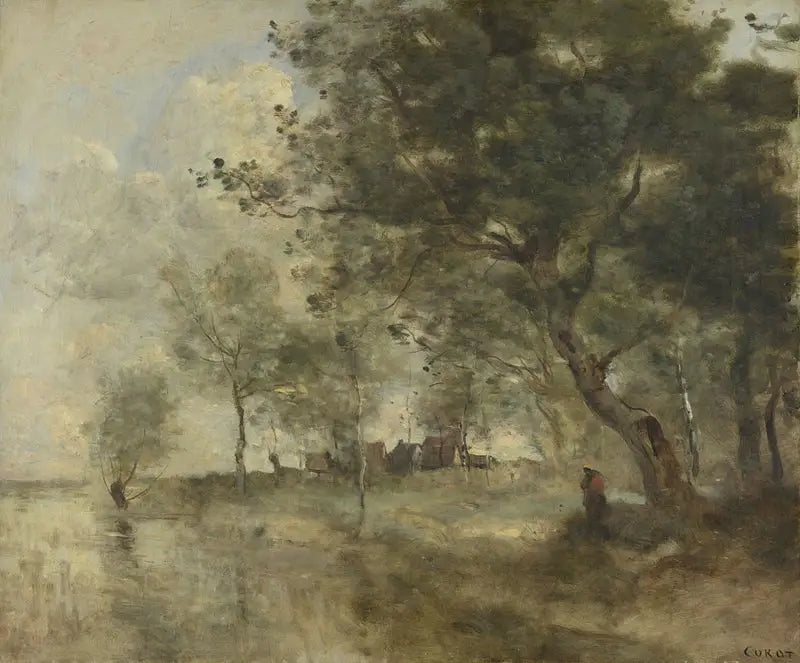 Una inundación - Jean-Baptiste Camille Corot