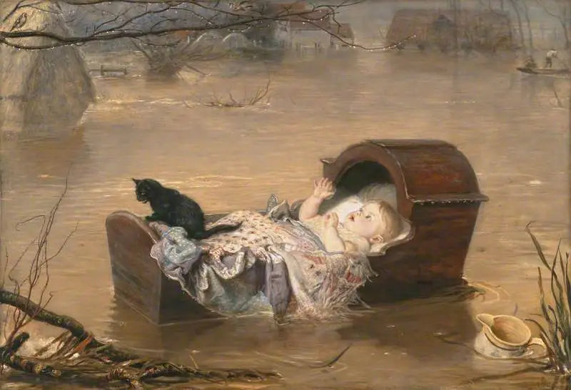 Una inundación - John Everett Millais