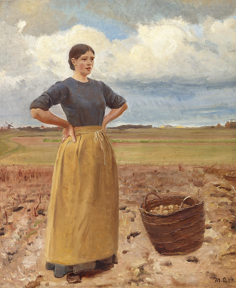 Una mujer joven. - Michael Peter Ancher