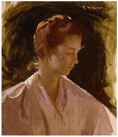 Una joven - Frank Weston Benson