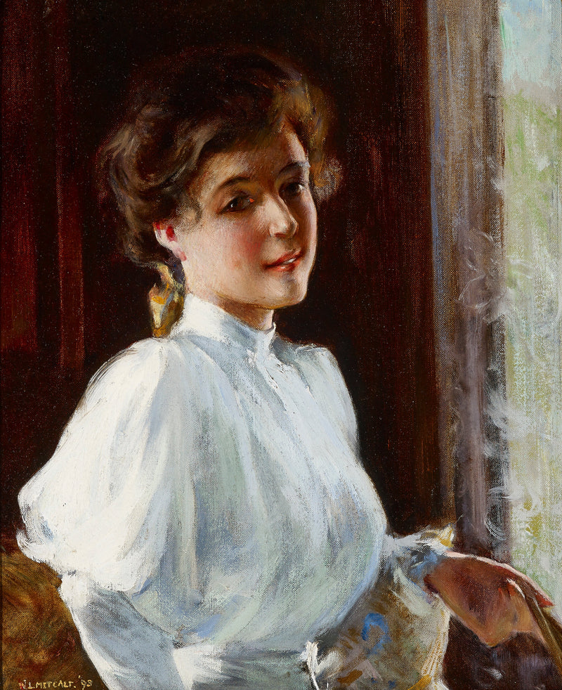 Una joven - Willard Metcalf