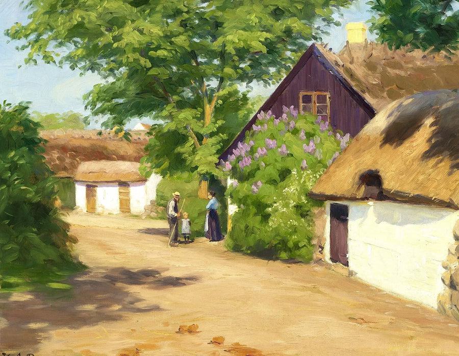 Un día de verano en el pueblo. - H. A. Brendekilde
