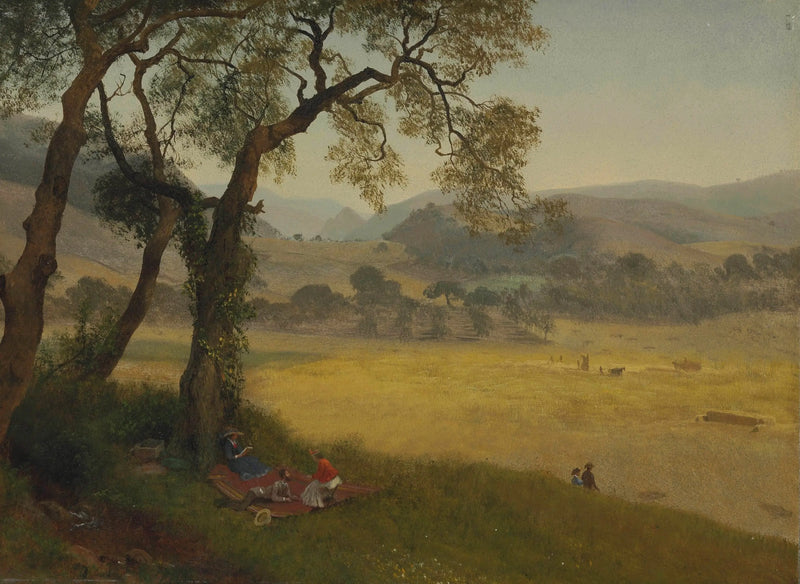 Un día de verano dorado cerca de Oakland - Albert Bierstadt
