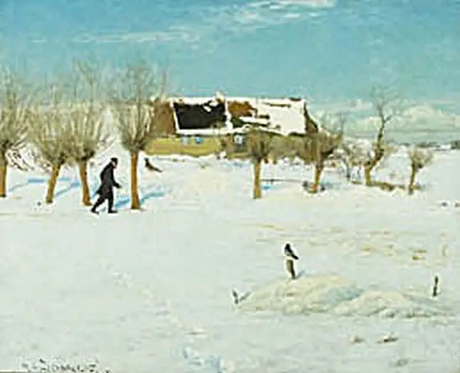 Un día de invierno en el campo. - H. A. Brendekilde