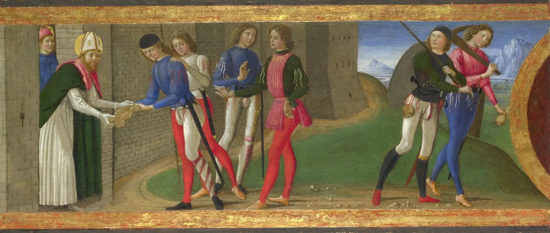 Una leyenda de los santos Justo y Clemente de Volterra - Domenico Ghirlandaio