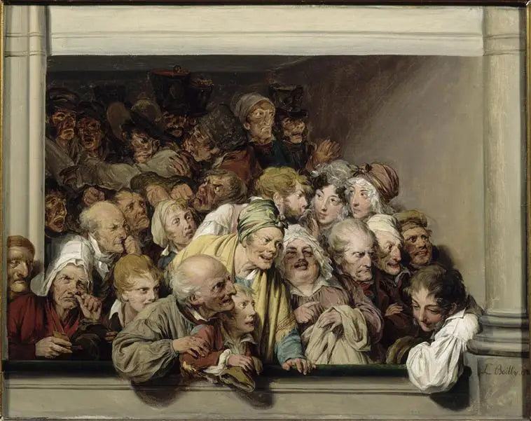 Una logia, un día de espectáculo gratuito - Louis-Léopold Boilly