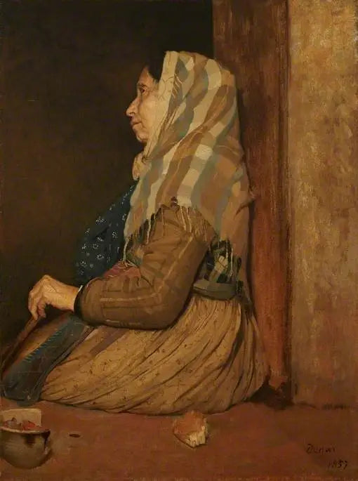 Una mendiga romana - Edgar Degas